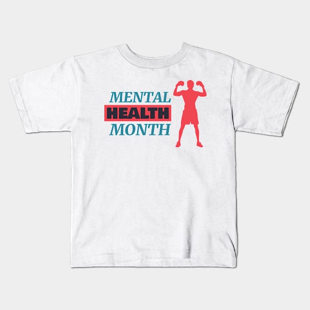 Mental Health Month - Inspirational 2021 Kids T-Shirt by Rachel Garcia Designs